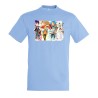 CAMISETA AZUL CIELO sangri la frontier serie personajes v mmorpg jrpg moda verano personalizada
