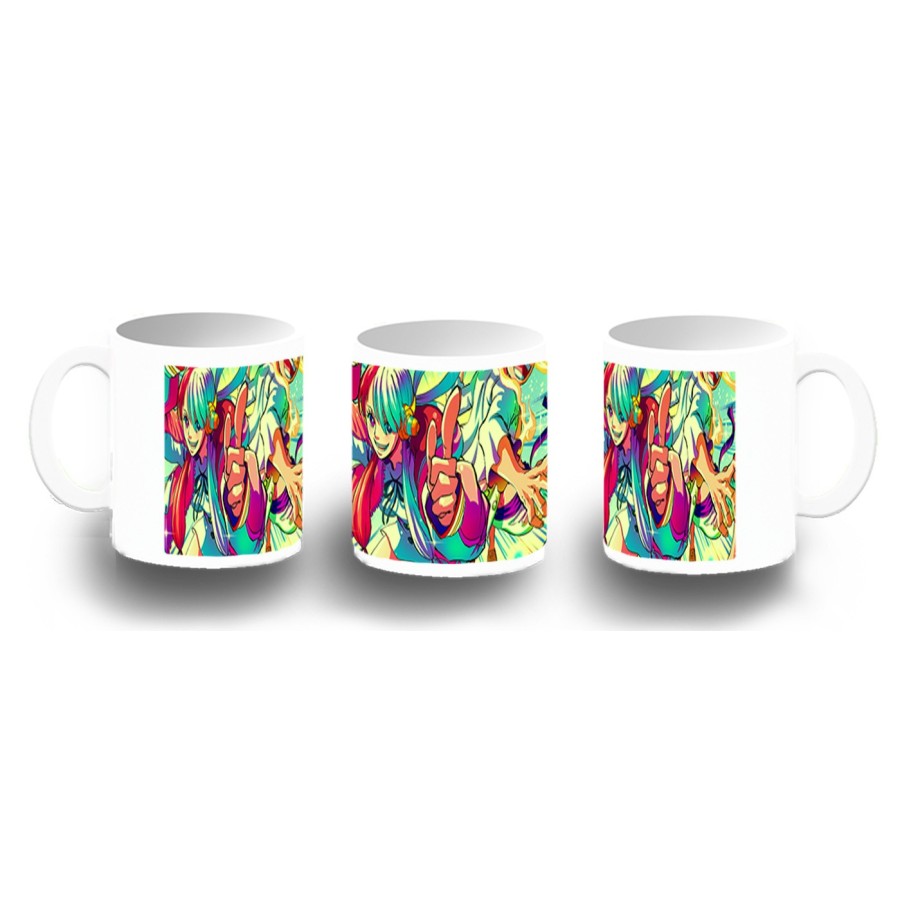 TAZA FOTOLUMINISCENTE uta y luffy gear 5 pelicula peli red onepiece BRILLA OSCURIDAD