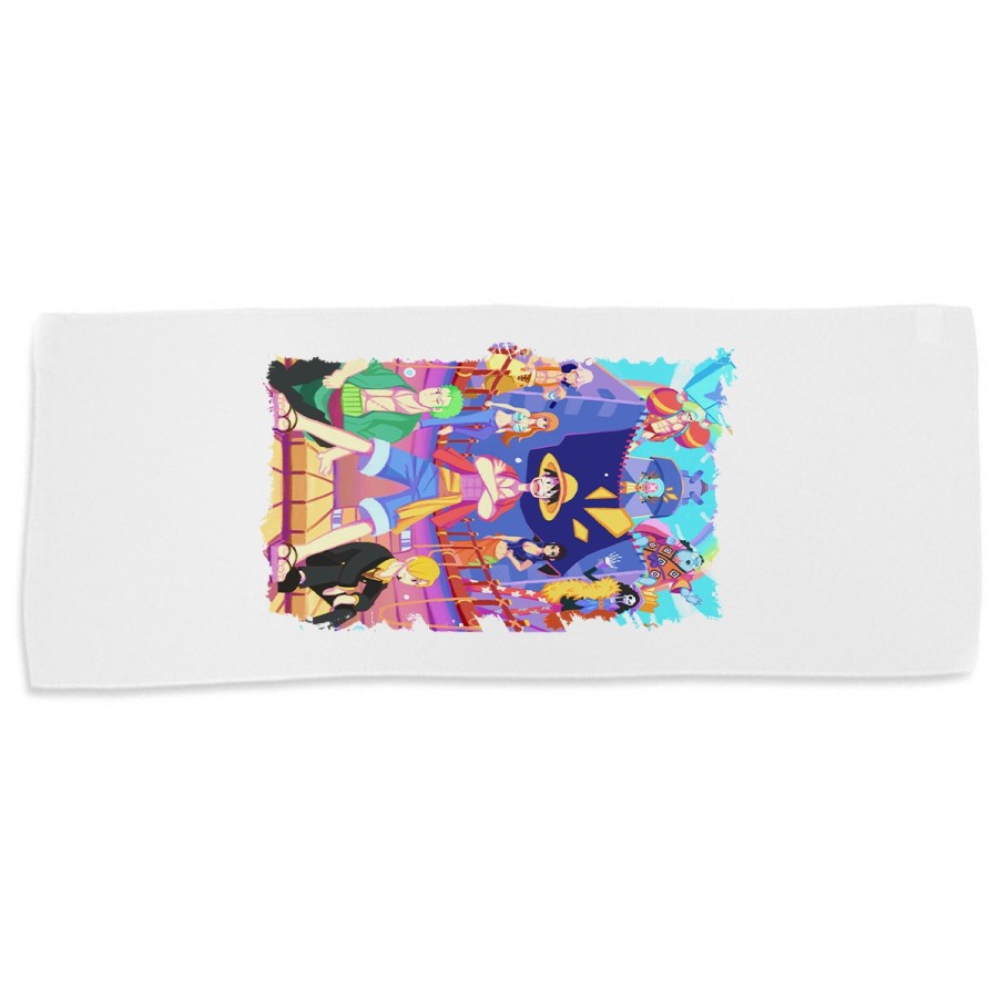 TOALLA GIMNASIO GYM ABSORBENTE serie anime onepiece fanart personajes canicatura suave con bolsita