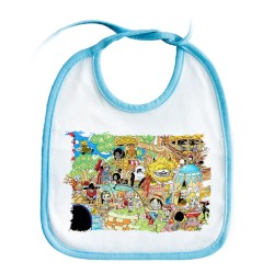 BABERO COLORES one piece todos minks luffy tripulación pirata personalizado bebe