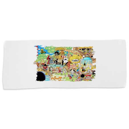 TOALLA GIMNASIO GYM ABSORBENTE one piece todos minks luffy tripulación pirata suave con bolsita