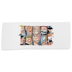 TOALLA GIMNASIO GYM ABSORBENTE one piece piratas peor generación luffy franjas suave con bolsita