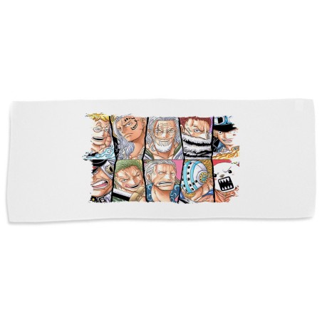 TOALLA GIMNASIO GYM ABSORBENTE one piece piratas peor generación luffy franjas suave con bolsita