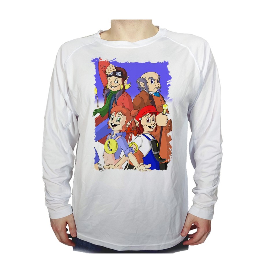 CAMISETA MANGA LARGA Los diminutos serie retro personajes caricaturas personalizada