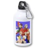 BIDON 400ML METALICO Los diminutos serie retro personajes caricaturas para viaje y deporte