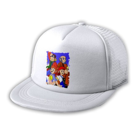 GORRA 5 PANELES REDECILLA TRASERA Los diminutos serie retro personajes caricaturas estilo rapero