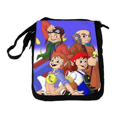 BANDOLERA REPORTERO MEDIANA BOLSO Los diminutos serie retro personajes caricaturas bolsa mochila hombro