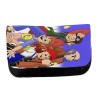 ESTUCHE NECESER DE LONA Los diminutos serie retro personajes caricaturas unisex negro monedero billetera