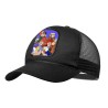 GORRA NEGRA CON REJILLA Los diminutos serie retro personajes caricaturas moda deporte