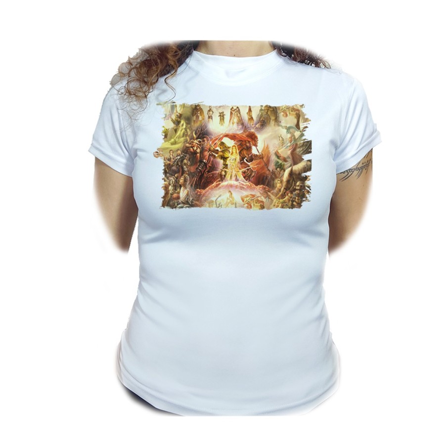 CAMISETA MUJER leyenda heroe verde saga videojuego diosa princesa moda personalizada