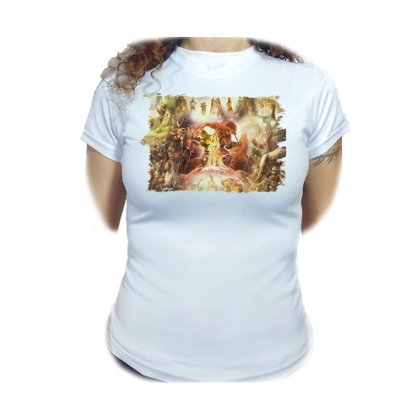 CAMISETA MUJER leyenda heroe verde saga videojuego diosa princesa moda personalizada