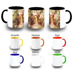 TAZA COLORES leyenda heroe...