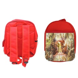 MOCHILA ROJA leyenda heroe verde saga videojuego diosa princesa escolar personalizado