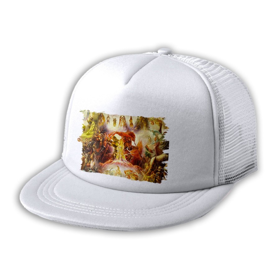 GORRA 5 PANELES REDECILLA TRASERA leyenda heroe verde saga videojuego diosa princesa estilo rapero