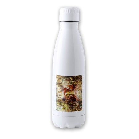 BIDON 700 ML ACERO INOXIDABLE leyenda heroe verde saga videojuego diosa princesa tapon seguridad botella