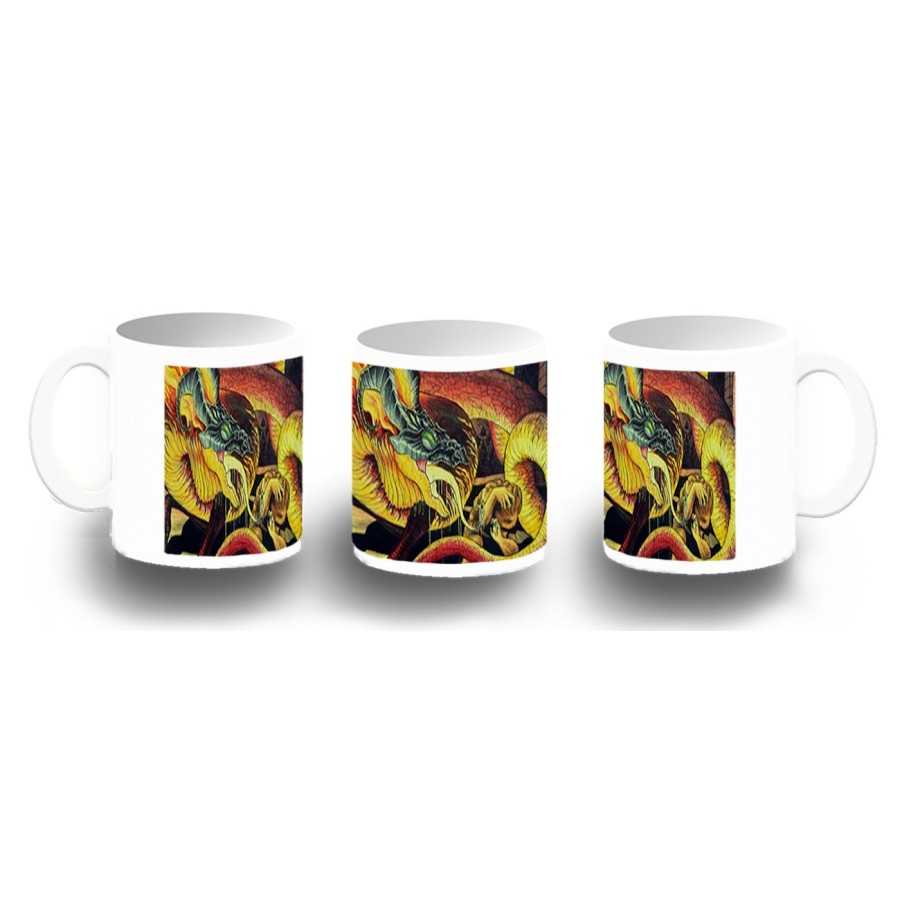 TAZA FOTOLUMINISCENTE leyenda heroe verde dragon jefe mazmorra saga princesa BRILLA OSCURIDAD