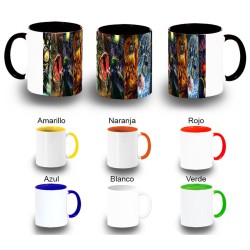 TAZA COLORES leyenda heroe...