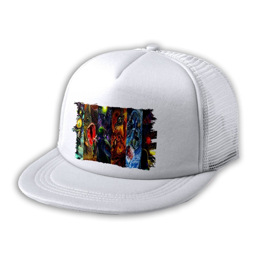 GORRA 5 PANELES REDECILLA TRASERA leyenda heroe verde sagas videojuegos jefes finales estilo rapero