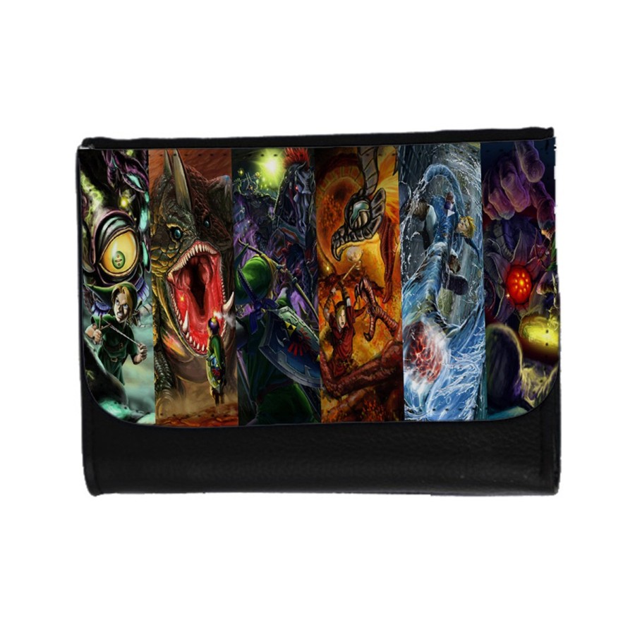 BILLETERA BILLETERO leyenda heroe verde sagas videojuegos jefes finales unisex negro monedero