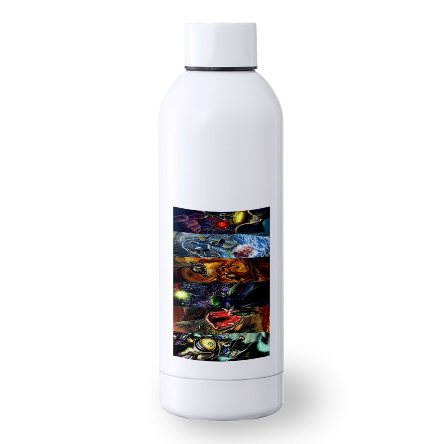 BIDON 500 ML ACERO INOXIDABLE leyenda heroe verde sagas videojuegos jefes finales deporte deportivo botella senderismo