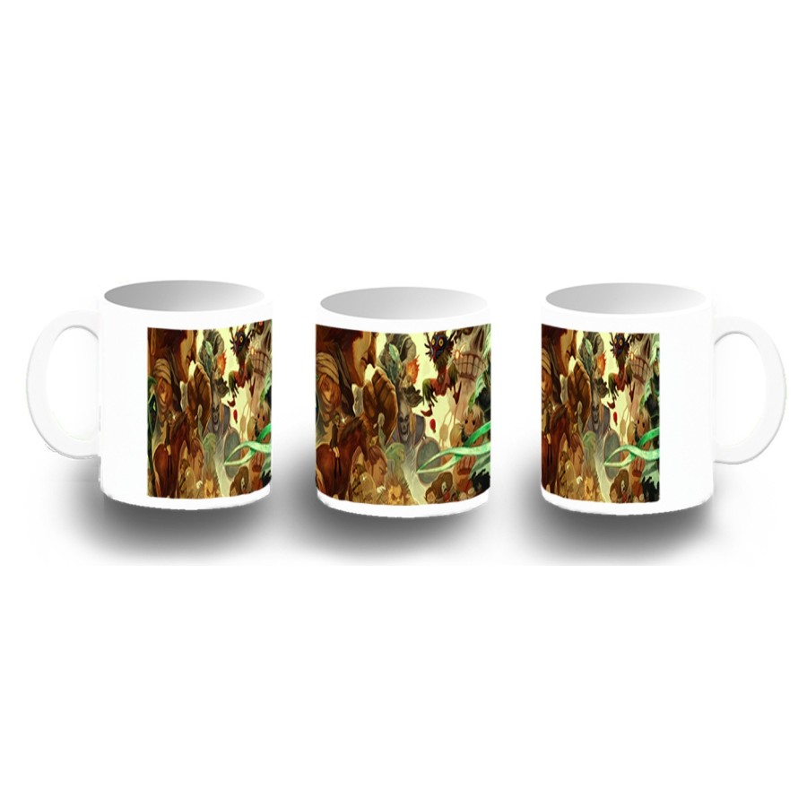 TAZA FOTOLUMINISCENTE leyenda heroe verde personajes sagas princesa malvado BRILLA OSCURIDAD