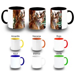 TAZA COLORES leyenda heroe...