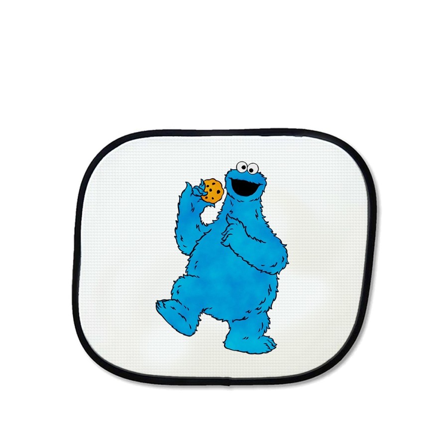 PARASOL monstruo comedor de galletas peludo azul niños personalizado coche