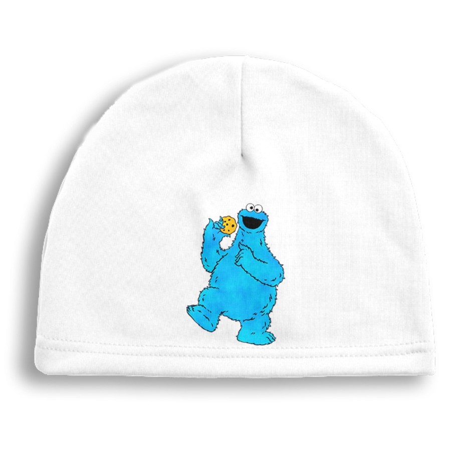 GORRO DEPORTIVO monstruo comedor de galletas peludo azul niños deporte running correr