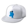 GORRA 5 PANELES REDECILLA TRASERA monstruo comedor de galletas peludo azul niños estilo rapero