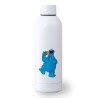 BIDON 500 ML ACERO INOXIDABLE monstruo comedor de galletas peludo azul niños deporte deportivo botella senderismo