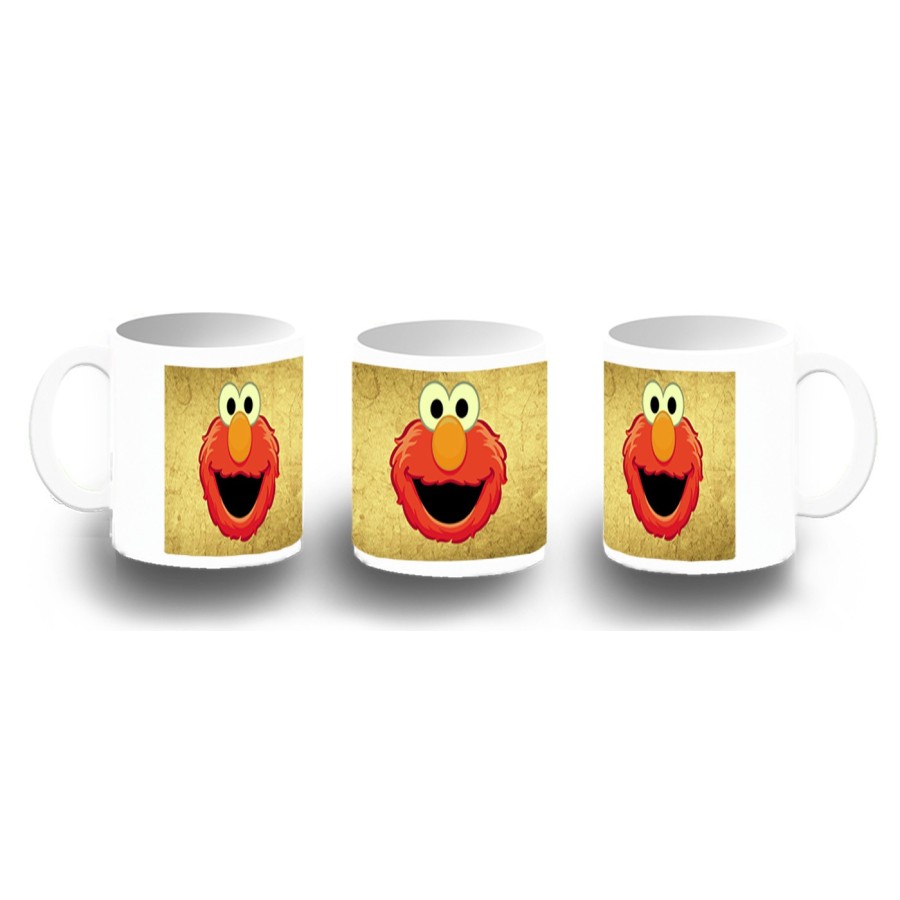 TAZA FOTOLUMINISCENTE monstruo galletas divertido peludo rojo serie niños BRILLA OSCURIDAD