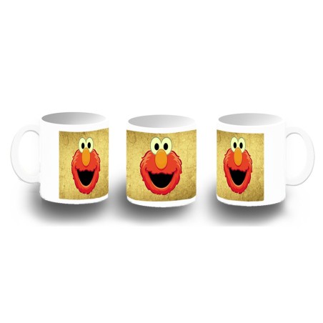 TAZA FOTOLUMINISCENTE monstruo galletas divertido peludo rojo serie niños BRILLA OSCURIDAD