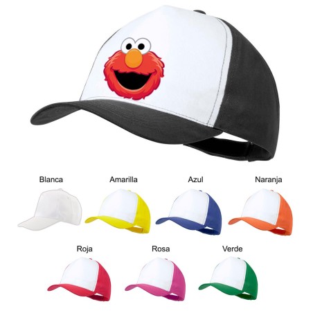 GORRA COLORES monstruo galletas divertido peludo rojo serie niños color personalizada