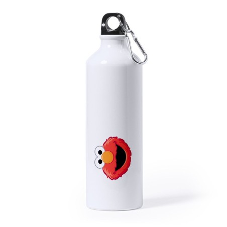 BIDON GRANDE 800 ML ACERO INOXIDABLE monstruo galletas divertido peludo rojo serie niños deporte deportivo mosqueton botella