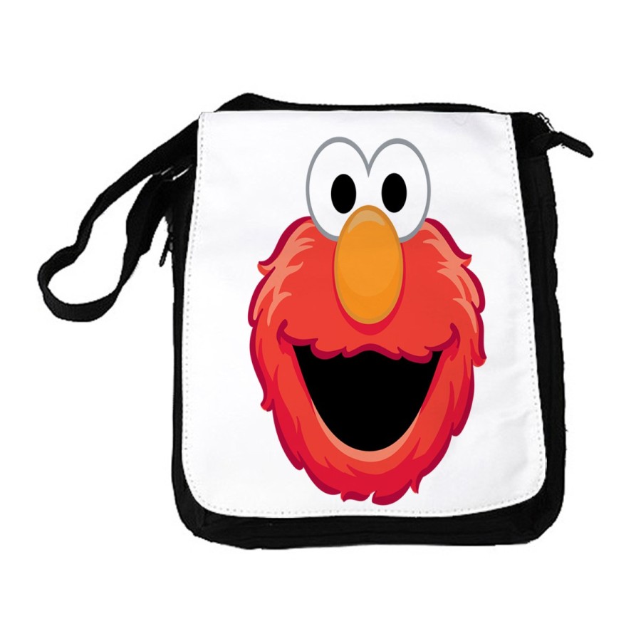 BANDOLERA REPORTERO MEDIANA BOLSO monstruo galletas divertido peludo rojo serie niños bolsa mochila hombro