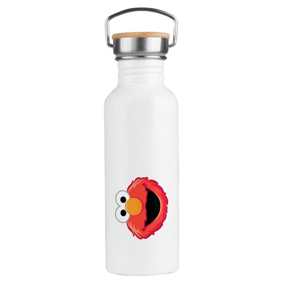 BIDON 750 ML ACERO INOXIDABLE ESTILO RETRO monstruo galletas divertido peludo rojo serie niños deporte deportivo botella