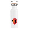 BIDON 750 ML ACERO INOXIDABLE ESTILO RETRO monstruo galletas divertido peludo rojo serie niños deporte deportivo botella