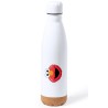 BIDON 750 ML ACERO INOXIDABLE ADORNO DE CORCHO monstruo galletas divertido peludo rojo serie niños tapon botella