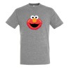 CAMISETA GRIS MEZCLA monstruo galletas divertido peludo rojo serie niños moda verano personalizada