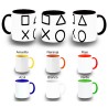 TAZA COLORES simbolos videojuegos consola mando famosos color personalizada