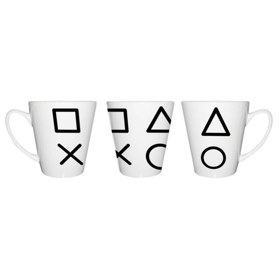 TAZA CÓNICA simbolos videojuegos consola mando famosos conica personalizada