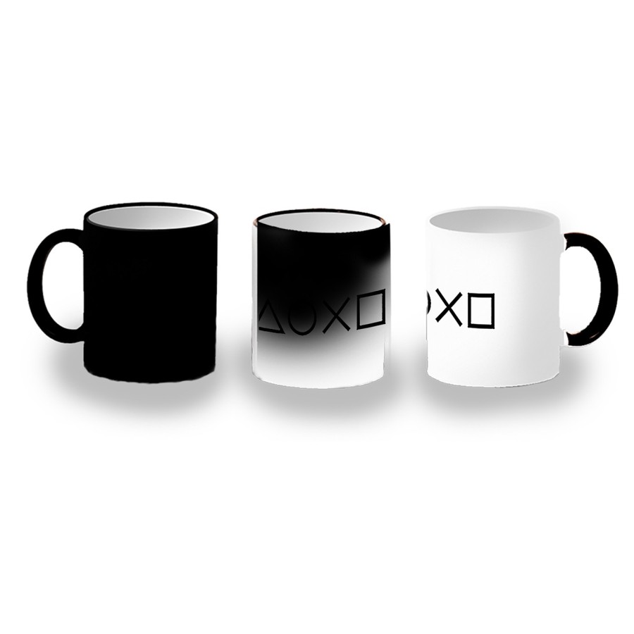 TAZA MÁGICA logo mando botones consola famosa videojuegos personalizada