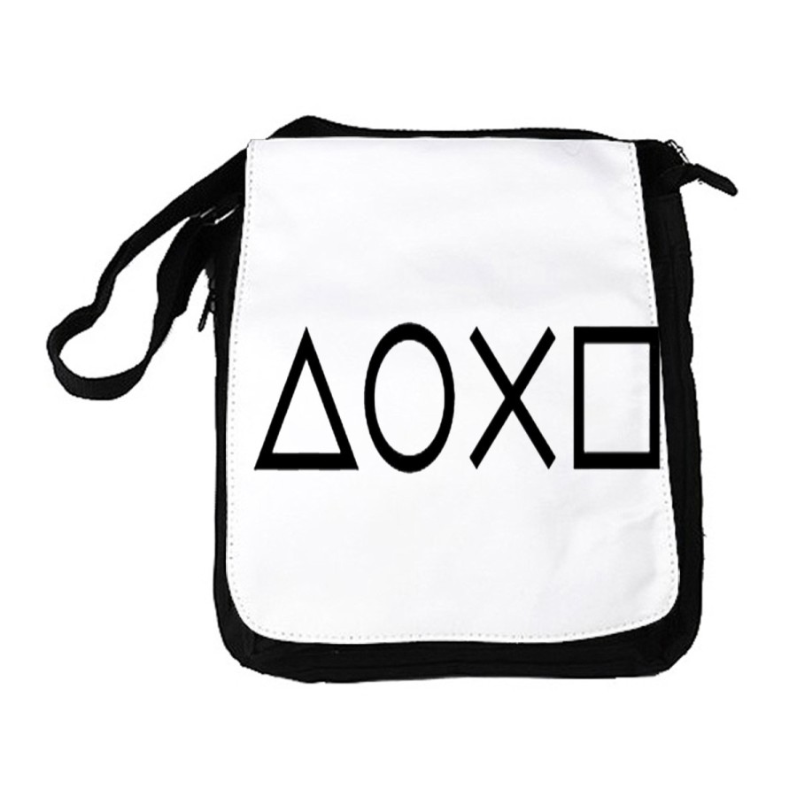 BANDOLERA REPORTERO MEDIANA BOLSO logo mando botones consola famosa videojuegos bolsa mochila hombro