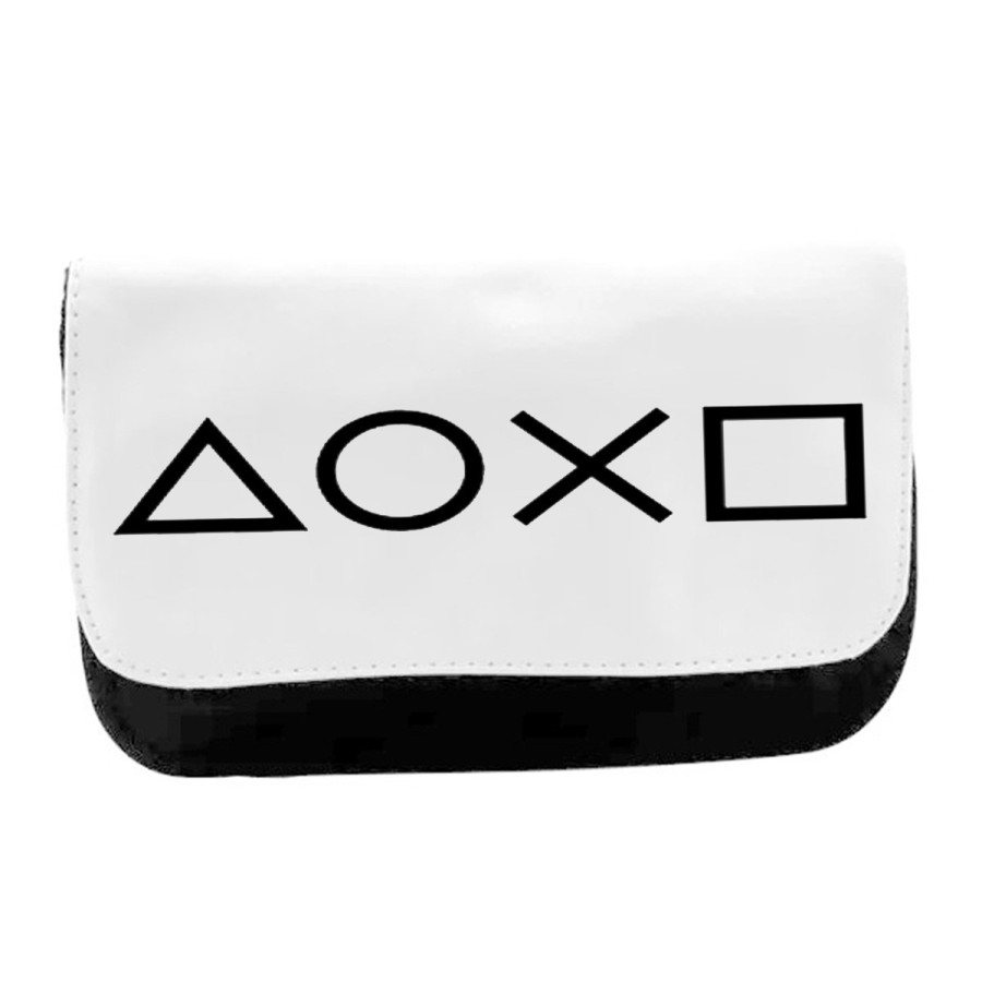 ESTUCHE NECESER DE LONA logo mando botones consola famosa videojuegos unisex negro monedero billetera