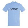 CAMISETA AZUL CIELO logo mando botones consola famosa videojuegos moda verano personalizada