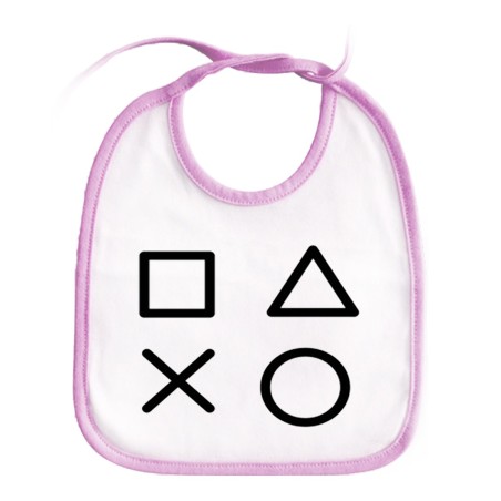 BABERO COLORES simbolos videojuegos consola mando famosos personalizado bebe