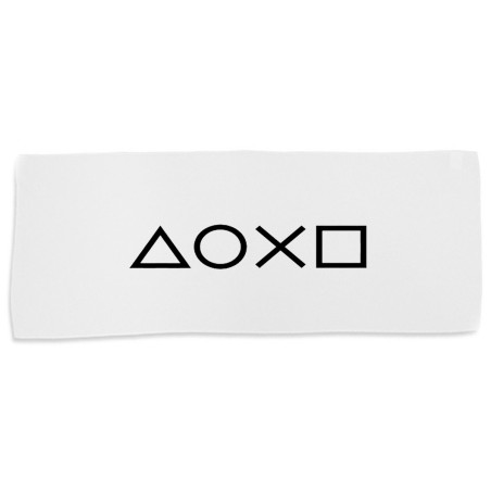 TOALLA GIMNASIO GYM ABSORBENTE logo mando botones consola famosa videojuegos suave con bolsita