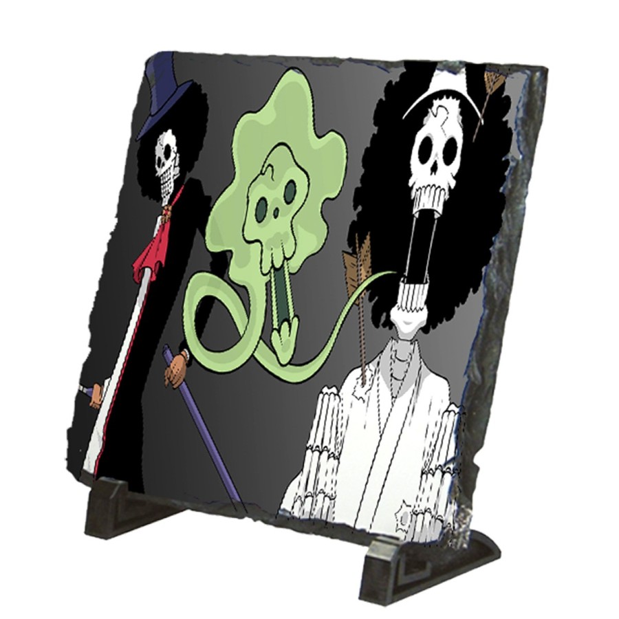 PLACA PIZARRA one piece brook fantasma pirata musico mugiwara portafotos portafoto