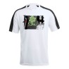 CAMISETA TÉCNICA FRANJA MANGAS NEGRA one piece brook fantasma pirata musico mugiwara personalizada