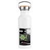 BIDON 750 ML ACERO INOXIDABLE ESTILO RETRO one piece brook fantasma pirata musico mugiwara deporte deportivo botella